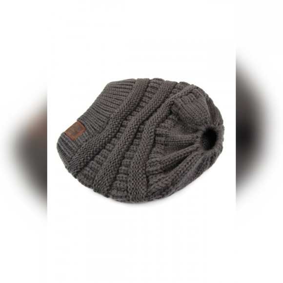 Messy Bun Beanie - Picture 3 of 3